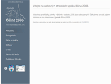 Tablet Screenshot of bilina2006.cz